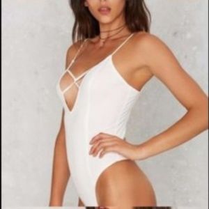 Nasty Gal Criss Cross Bodysuit